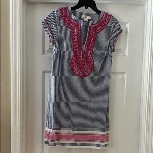 Vineyard Vines Blue and Pink Striped Dress